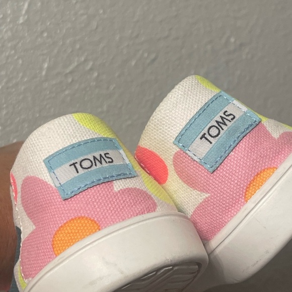 TOMS Alpargata Cupsole Slip On shoes Egret Retro floral 1 Size 6.5 - Picture 9 of 9